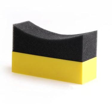 Imagem de Dioche Almofada Aplicadora de Curativo de Pneu Ferramenta Profissional de Esponja para Detalhamento de Carro Esponja de Espuma Durável para Polimento e Limpeza de Interiores Design