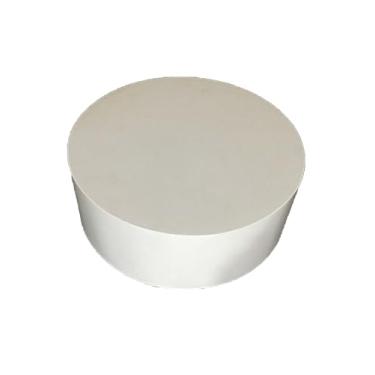 Imagem de Suporte de exibição de manequim redondo para joias, loja de noivas e boutique - Plataforma de base cilíndrica para eventos e festas, cor leite, 40 x 80 cm