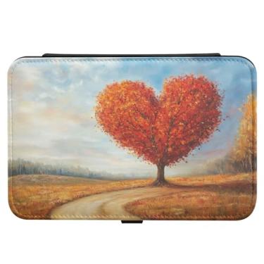 Imagem de Burbuja Caixa de joias de viagem com coração de dia dos namorados, presente para mulheres e meninas, estojo de joias portátil de couro PU organizador para brincos, anéis, colares e pulseiras