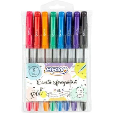 Imagem de Caneta Esferográfica Gel Soul 1.0mm 8cores - Brw
