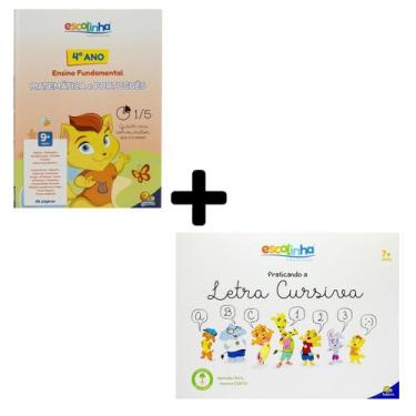 Imagem de Kit 2 Livros Infantis - Apostila 4º Ano (Matemática e Português) + Pra