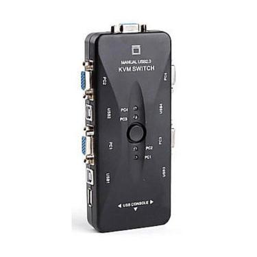 Imagem de Chaveador KVM HUB20 - 4 portas USB - teclado + video + mouse