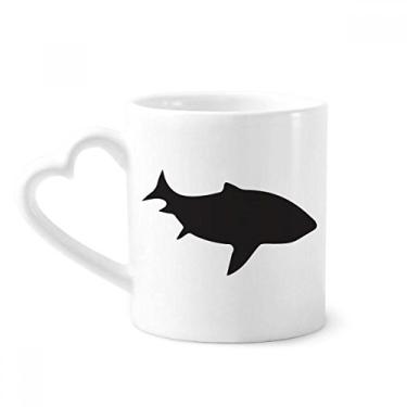 Imagem de Caneca Streamline Shark Fierce Fish Caneca de café cerâmica copo de coração de vidro
