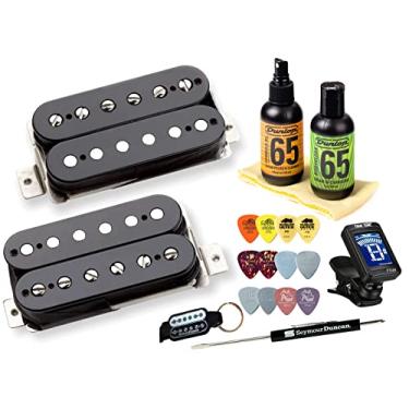 Imagem de Seymour Duncan Conjunto de captador vintage Blues combinando com True Tune? Tuner e Fender Picks SH-1n 1969 SH-1b 1969