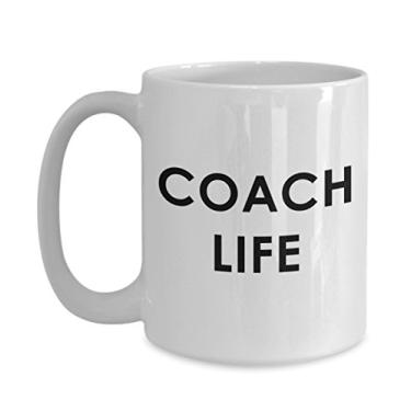 Imagem de Caneca Coach Life – Caneca divertida de chá de cacau quente – ideia de de Natal e aniversário