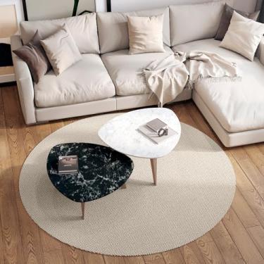 Imagem de Tapete de Sisal Natural Lux Granizo Redondo 1,50