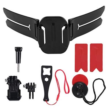 Imagem de Etomato Kit universal de suporte de queixo para capacete de motocicleta para GoPro e outras câmeras esportivas de ação