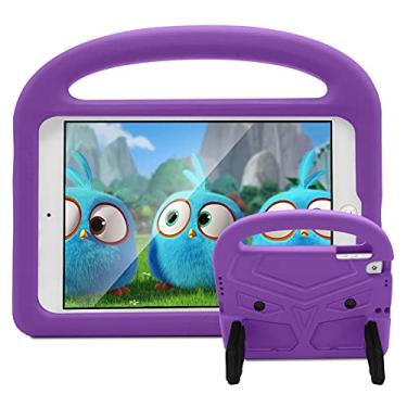 Imagem de UUcovers Capa infantil para iPad de 9,7 polegadas 2018/2017, iPad 6ª/5ª geração com alça/suporte, espuma vinílica acetinada, suporte à prova de choque para iPad Air 1/Air 2 (Air 1ª/2ª geração) e iPad
