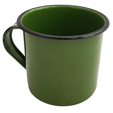 Imagem de Caneca Esmaltada Xícara de Café Chá 400ml Caneca Agata Caneca Verde