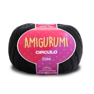 Imagem de Fio Amigurumi Círculo 254m 100% Algodão 8990 - Preto