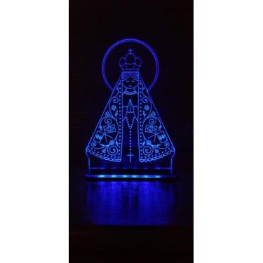 Imagem de Luminária Abajour Nossa Senhora - Acriled Luminárias