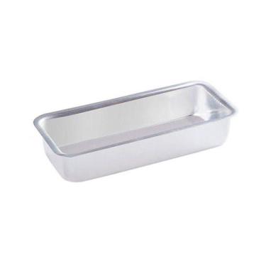 Imagem de Forma Assadeira Retangular Para Pão De Alumínio 22 cm - FMSP