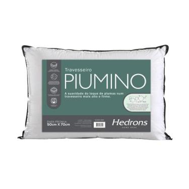 Imagem de Travesseiro Hedrons Piumino Toque De Plumas 50x70 cm