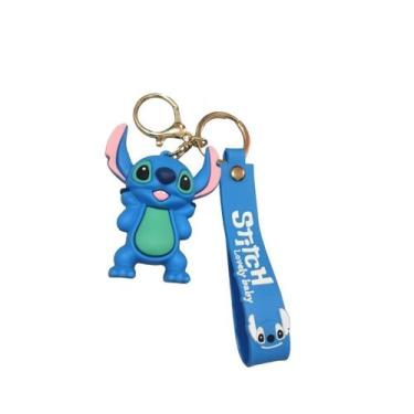 Imagem de Chaveiro Stitch 3d Miniatura Silicone Emborrachado Acessório - Toyng