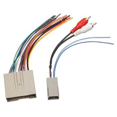 Imagem de Peitoral de rádio estéreo para carro da Red WOLF para substituição de vídeo com conectores de entrada de potência de amplificador RCA para Ford F150/F250 Lincoln Mercury 03-2013