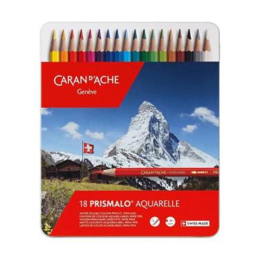 Imagem de Lápis De Cor Aquarelável Caran D'Ache Prismalo 18 Cores - Caran Dache