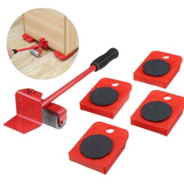 Imagem de Kit Movedor De Móveis Pesados Levantador Rodinha Mudança Fácil Arrasta Suspende Suporte Móveis Fwm Imports