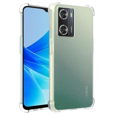 Imagem de Wanyuexes Capa para OnePlus Nord N20 SE/para Oppo A77 4G/para Oppo A77S 4G/A57 4G/para Oppo A57S 4G/A57E 4G Capa de telefone TPU transparente fina protetora à prova de choque para Oppo A57 4G Crystal