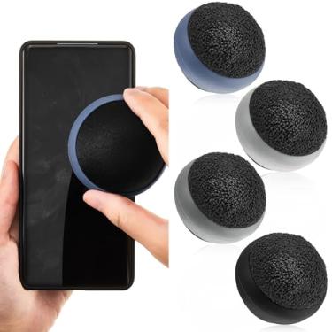 Imagem de Suclain Pacote com 4 bolas de limpeza de tela sensível ao toque, presente de Páscoa, bola de limpeza de celular, microfibra sensível ao toque, limpador de vidro para computador, laptop, celular,