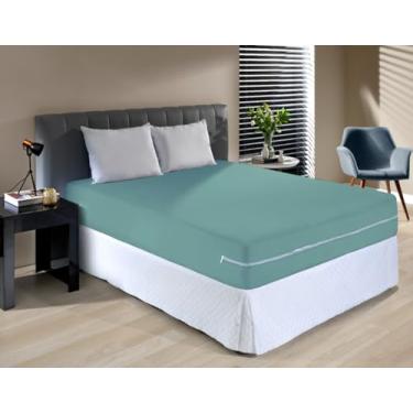 Imagem de Capa Protetor para Colchão Casal em Malha com Zíper, Cama Box, Hipoalergênica e Antimicrobiana