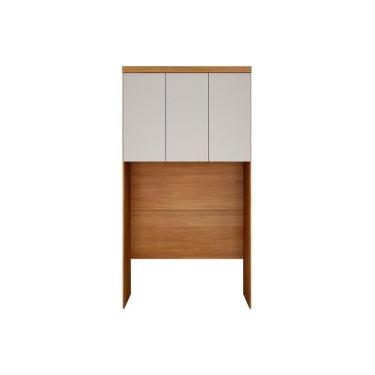 Imagem de Modulado De Quarto Armário Ponte Aéreo Solteiro c- 3 Portas Freijo Cumaru c- Fendi