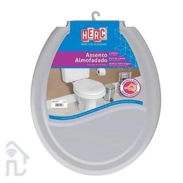 Imagem de Assento Para Privada Oval Celite Cinza Ref: 2386 - Herc