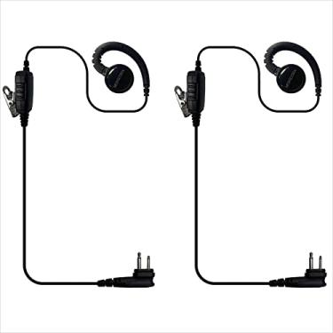 Imagem de MONICONA Fone de ouvido em forma de C com 1 fio e 2 pinos para Motorola R2 DTR720 DLR1020 CLS1110 SLS1410 DTR410 DTR550 DTR700 RDU4100 RDU4160D RMM2050 RMU2040 RMU2088 0D DLR11 060 VL50 substitui