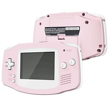 Imagem de IPS Ready Upgrade eXtremeRate Sakura Pink Soft Touch GBA Capa de substituição com botões para Gameboy Advance – Compatível com IPS e LCD padrão – Console e tela IPS não incluídos