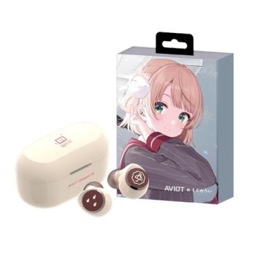 Imagem de AVIOT Fones de ouvido sem fio VTuber Ui Shigure TE-D01v-SGR, oficialmente licenciado (edição exclusiva), pacote especial, design, voz especial japonesa, fones de ouvido com cancelamento de ruído