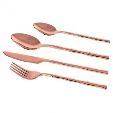 Imagem de Faqueiro 24 Peças Fracalanza Steel Wood Em Aço Inox Cobre