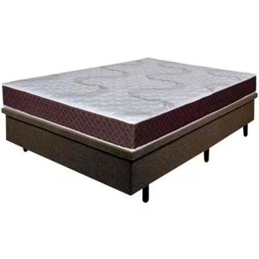 Imagem de Colchão Casal Orleans Com Molas Ensacadas Umaflex Marrom Com Branco