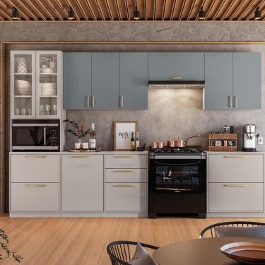 Imagem de Cozinha Completa Itatiaia Essence 6 Peças 11 Portas Cinza