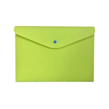 Imagem de Envelope Plástico Com Botão A4 Verde - Dello