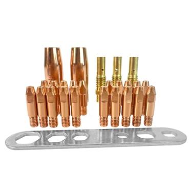 Imagem de Pontas de soldagem Mig Acessórios ponta de bocal-difusor suprimentos de soldagem ponta de contato para pistola de solda Mig (0,1 cm)