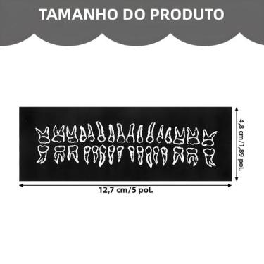 Imagem de Etiqueta Preta Punk Divertida Para Passar a Ferro Ou Costurar Em Roupa