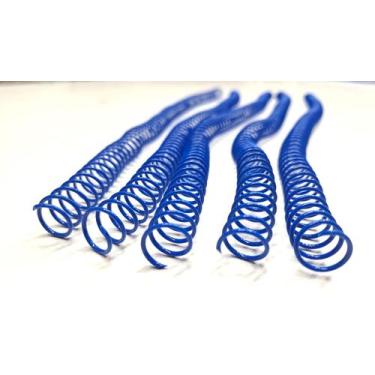 Imagem de Espiral Para Encadernação Azul 7mm Até 25 folhas com 100 Unidades - LA