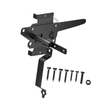 Imagem de IEUDNS Trava de portão com mola de montagem em poste, trava de portão de cerca de gramado, de porta para portões de piscina, quintal externo, cerca, Style D