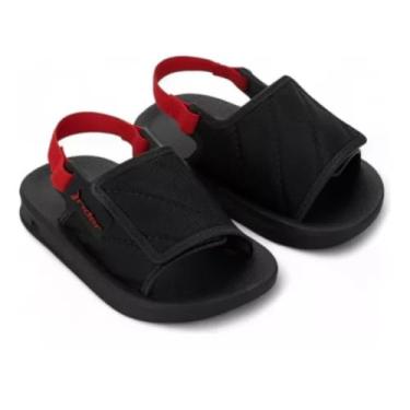 Imagem de Chinelo Rider Infantil Bebê Menino com Elastico Kids Street Slide Baby (Preto, BR, Criança de 1 a 3 anos, Faixa Numérico, 23, 24)