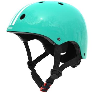 Imagem de Capacete MOUNTALK Skateboard Bike Skating Kids Aqua Green