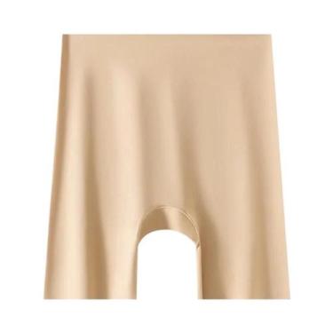 Imagem de Shorts De Segurança Sem Costura De Cintura Alta plus Size Para Mulhere