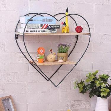 Imagem de Prateleira Decorativa De Metal Coração Hd51402 - INTERPONTE
