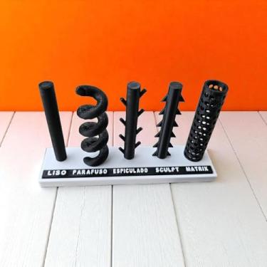 Imagem de Maquete Fios De Pdo. Altura 15 cm. Treinamentos em procedimentos estéticos decoração funcional. Impressão 3D