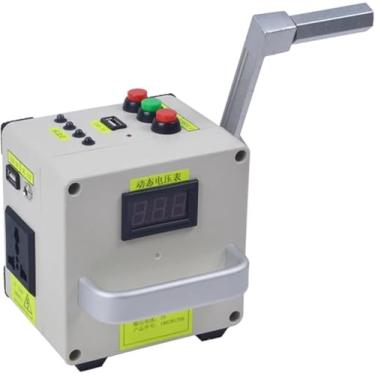 Imagem de Gerador De Manivela De Alta Potência 220v Fonte De Alimentação Portátil Carregador De Emergência Gerador De Carregamento De Notebook Para Celular Ao Ar Livre, Grey
