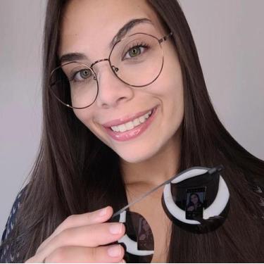 Imagem de Armação Óculos Grau Clipon Feminino Gatinho 2 em 1 Islândia - Palas Ey