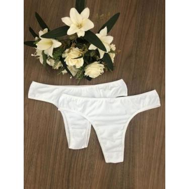 Imagem de Calcinha básica tradicional. - Nobreza Real Lingerie, Branco, 42