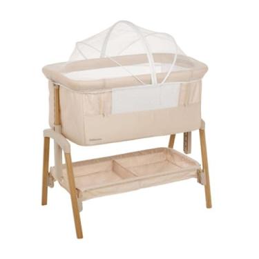 Imagem de Berço Co-Leito Colin Pérola Portátil, 7 Alturas Ajustáveis, Cesto Amplo, Antirrefluxo, para Bebês de 0 a 6 Meses até 9 kg – Galzerano