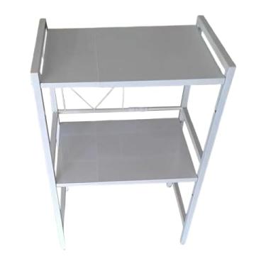 Imagem de Fxzqgnh Prateleira Extensível para Forno de Micro-ondas, Economiza Espaço, Capacidade de Peso de 75 Kg, Prateleira de de Metal Empilhável para Serviço