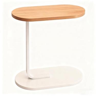 Imagem de Mesa lateral de canto para sofá-cama em cor café