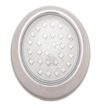 Imagem de Luminaria para piscina hiper led 15w inox 316 rgb rosca - Brustec