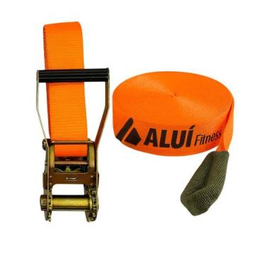 Imagem de Alui Fitness Slackline 10M Fita E Catraca Suporta Até 2.5Ton